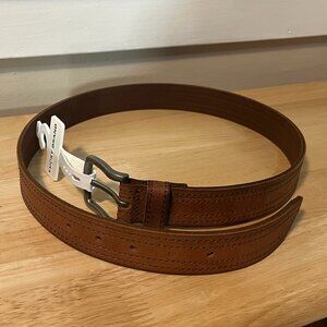 Lucky Leather Belt, Medium Brown - Size 32 Women's